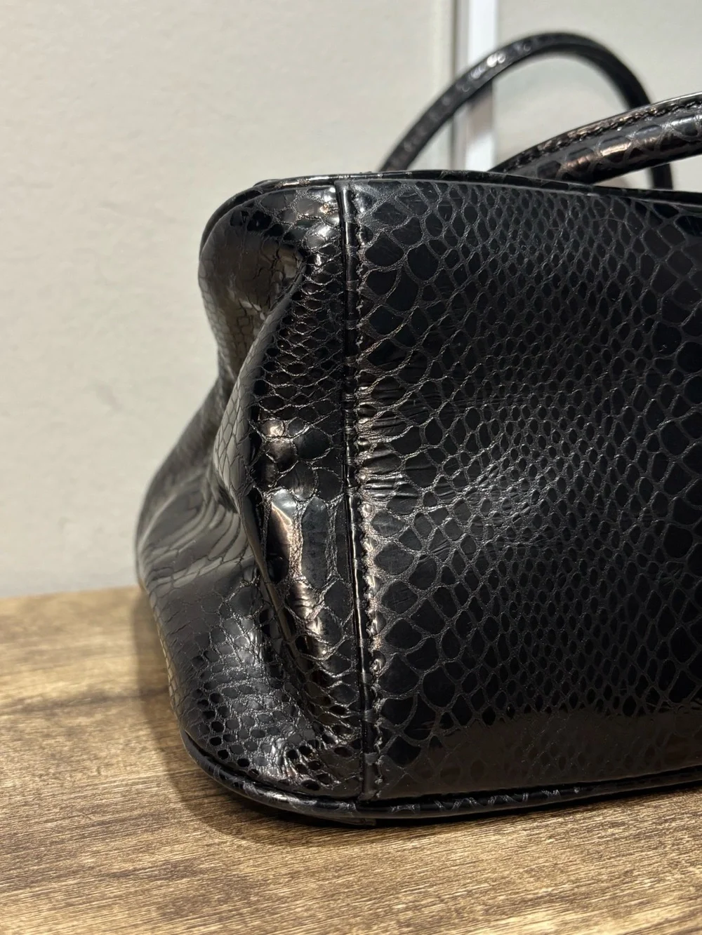 Mark Cross 1845 Collection Snakeskin Handbag